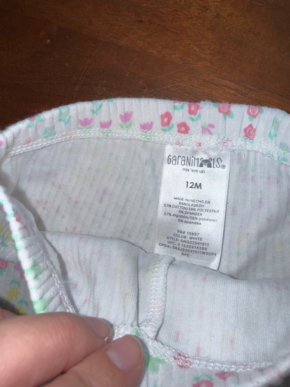 Garanimals White Floral Ruffle Shorts with Pink & Yellow Flowers - Picture 2 of 2